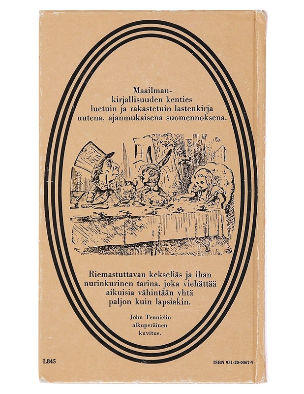 Liisan seikkailut ihmemaassa - Carroll, Lewis - Lastenkirjat - 10105508243 - 1
