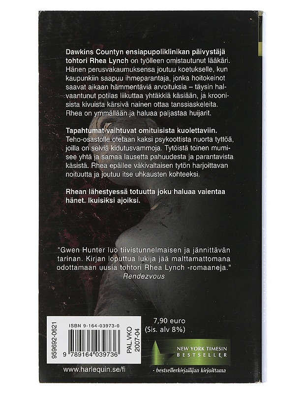 Tohtori Lynch ja noidankehä - Hunter, Gwen - Romaanit ja novellit - 10105508258 - 1