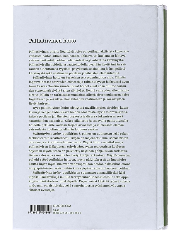 Palliatiivinen hoito - Saarto, Tiina - Tietokirjat ja oppaat - 10105508354 - 1