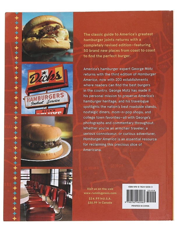 Hamburger America :  A state-by-state guide to 200 great burger joints - George Motz - Tietokirjat ja oppaat - 10105508364 - 1