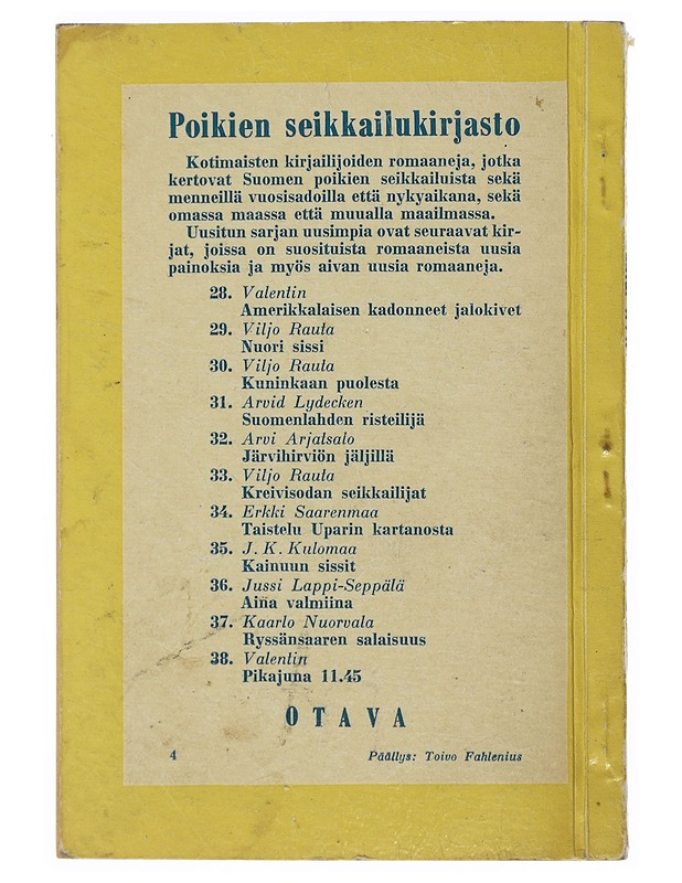 Aina Valmiina - Jussi Lappi-Seppälä - Romaanit ja novellit - 10105508387 - 1