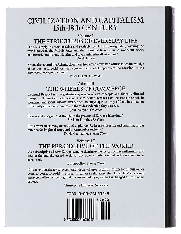 The Structures of Everyday Life,  Volume I - Fernand Braudel - Historiakirjat - 10105508461 - 1
