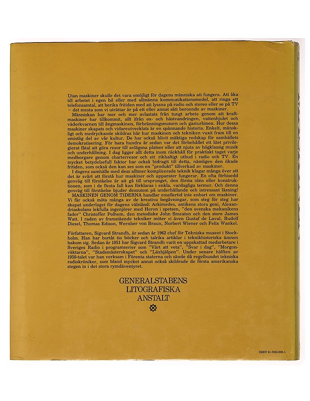 Maskinen genom tiderna - Sigvard Strandh - Tietokirjat ja oppaat - 10105508517 - 1