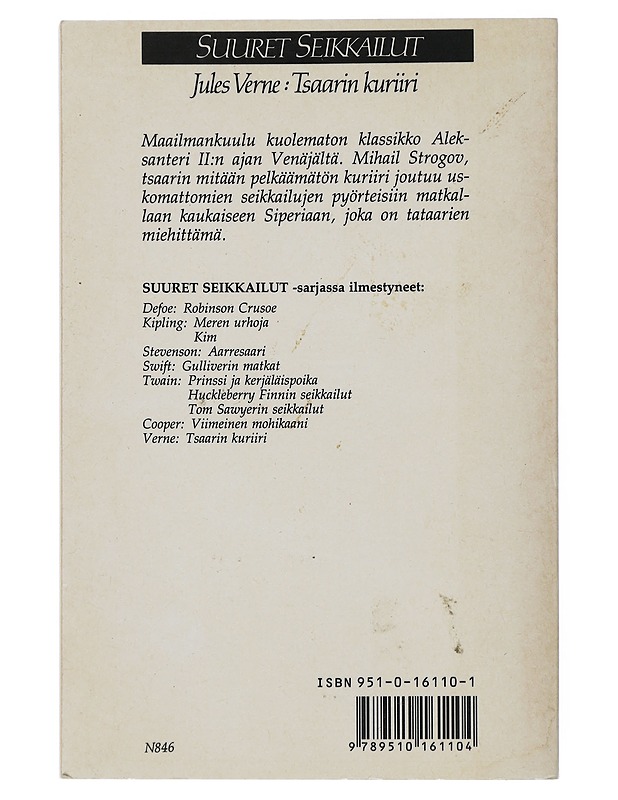 Tsaarin kuriiri - Verne, Jules - Romaanit ja novellit - 10105508555 - 1