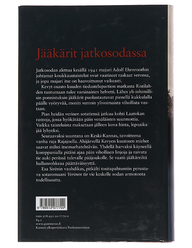 Verinen tie - Esa Sirén - Romaanit ja novellit - 10105508617 - 1