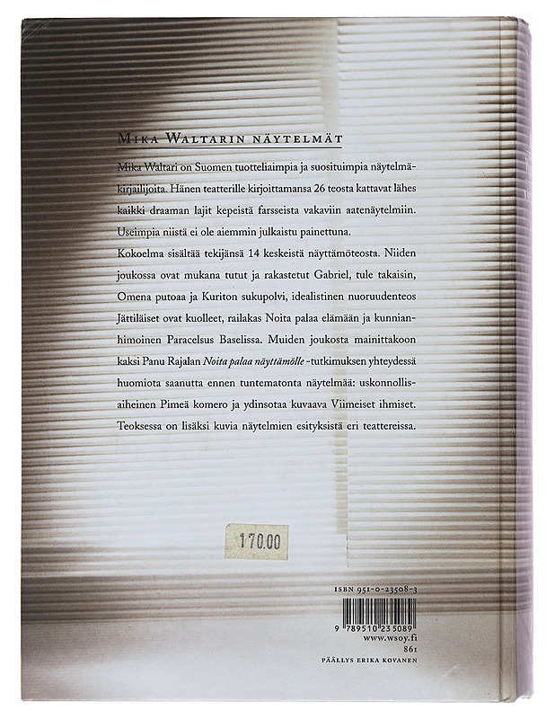 Mika Waltarin näytelmät - Waltari, Mika - Runot ja näytelmät - 10105508624 - 1