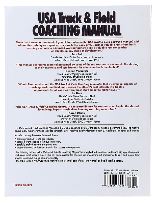 USA track & field coaching manual - Rogers, Joseph L. - Tietokirjat ja oppaat - 10105508625 - 1
