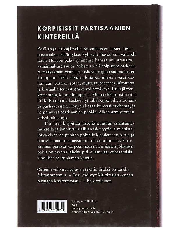 Rukajärven korpisissit - Esa Sirén - Romaanit ja novellit - 10105508630 - 1