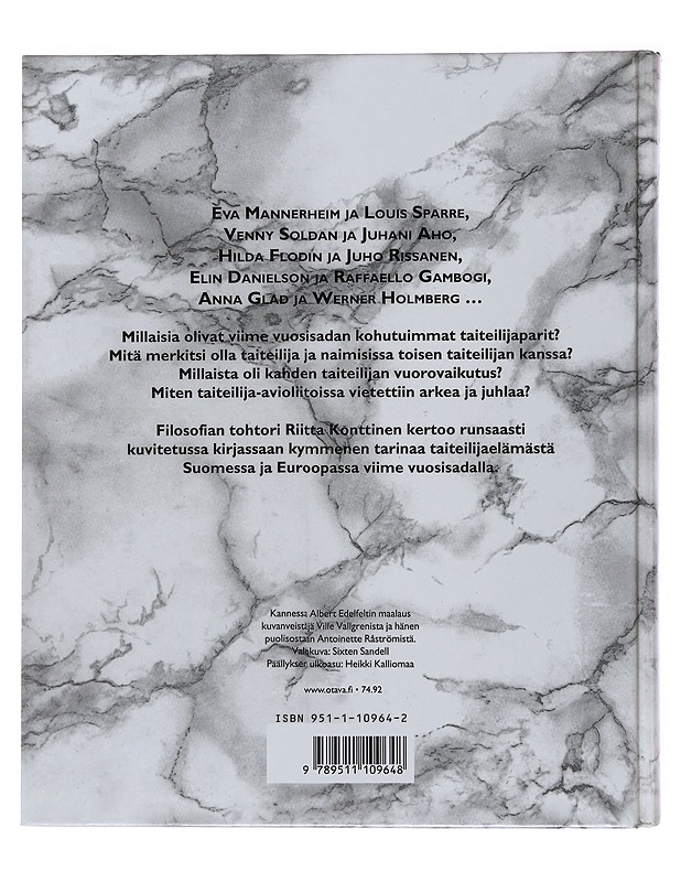 Taiteilijapareja - Riitta Konttinen - Taide- ja kulttuurikirjat - 10105508633 - 1