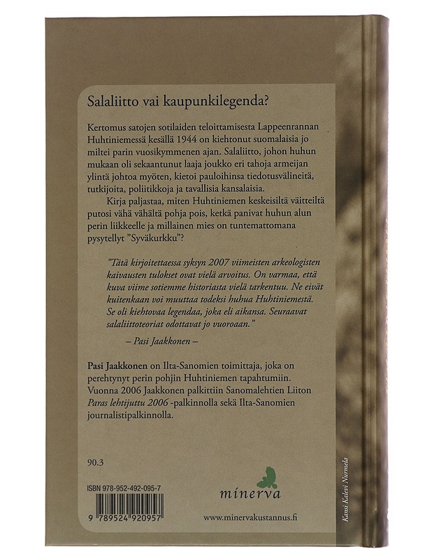 Huhtiniemi : 400 kadonneen miehen mysteeri - Pasi Jaakkonen - Historiakirjat - 10105508640 - 1