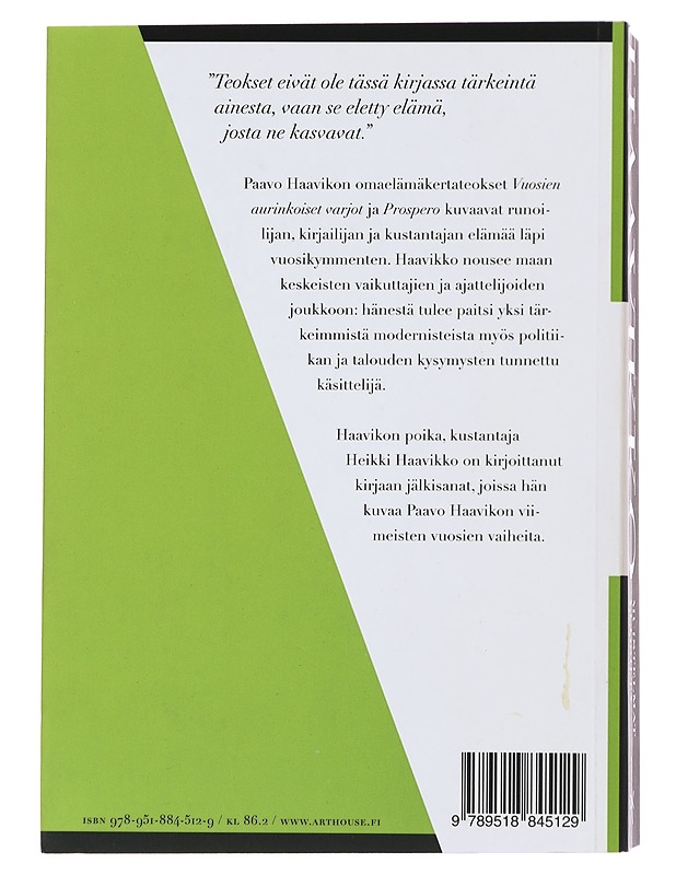 Muistelmat vuosilta 1931-1995 - Paavo Haavikko - Elämäkerrat ja muistelmat - 10105508657 - 1