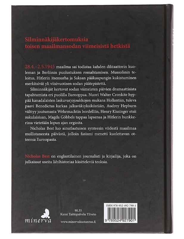 Viisi päivää jotka vavisuttivat Eurooppaa - Best, Nicholas - Elämäkerrat ja muistelmat - 10105508662 - 1