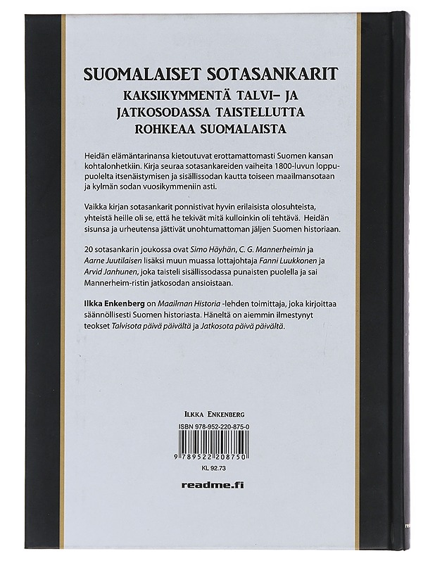 Suomalaiset sotasankarit - Enkenberg, Ilkka - Elämäkerrat ja muistelmat - 10105508674 - 1
