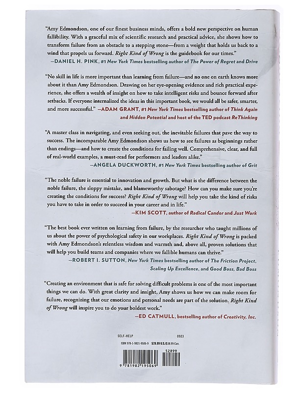 Right Kind of Wrong : the Science of Failing Well - Edmondson, Amy - Tietokirjat ja oppaat - 10105508696 - 1