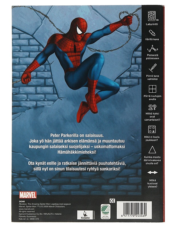The Amazing Spider-Man : Supersankarin puuhakirja - Lastenkirjat - 10105508729 - 1