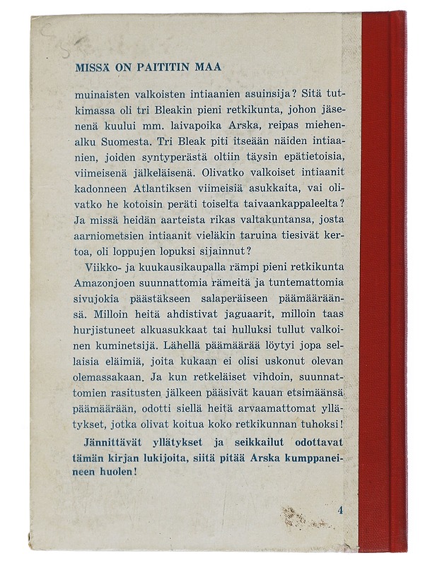 Missä on Paititin maa? - Pelkonen, Mauno - Romaanit ja novellit - 10105508766 - 1