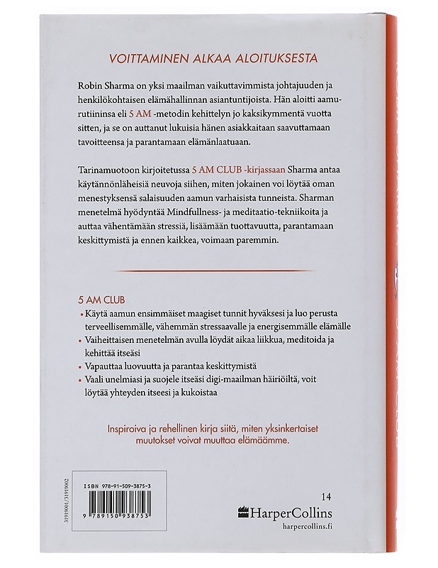 5 AM club : ota aamut haltuusi : kohenna elämääsi - Sharma, Robin - Tietokirjat ja oppaat - 10105508859 - 1