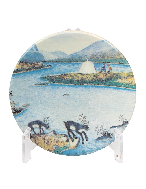 ARABIA Valtakuntien rajapyykki 1983 seinälautanen - Designsuosikit - 10105508902 - 0