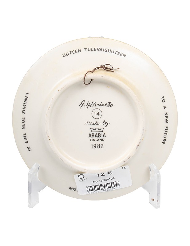 ARABIA Uuteen tulevaisuuteen 1982 seinälautanen - Designsuosikit - 10105508905 - 1