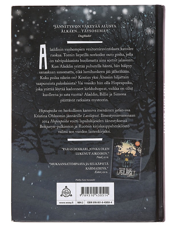 Hopeapoika - Ohlsson, Kristina - Lastenkirjat - 10105508975 - 1