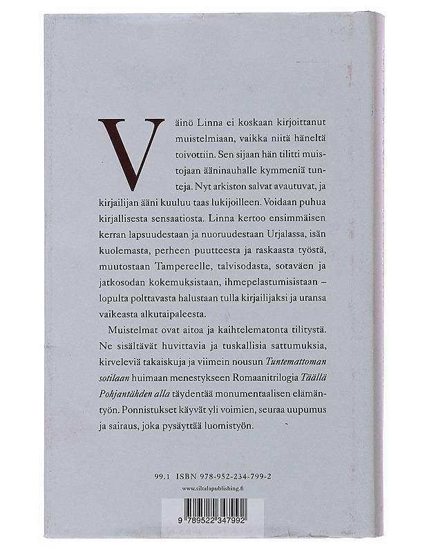 Päivä on tehnyt kierroksensa : Väinö Linna muistelee - Rajala, Panu - Elämäkerrat ja muistelmat - 10105508984 - 1
