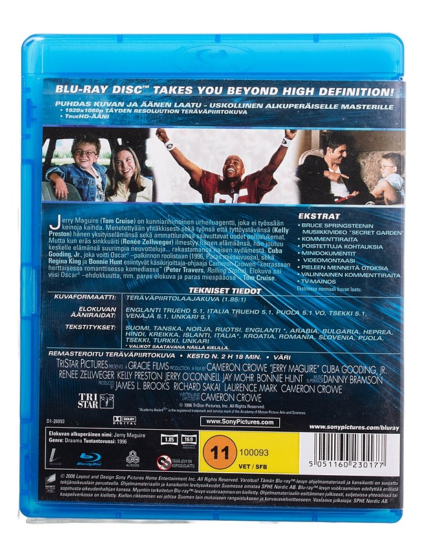 Jerry McGuire - Elämä On Peliä - Blu-Ray - Blu-ray-levyt - 10105509003 - 1