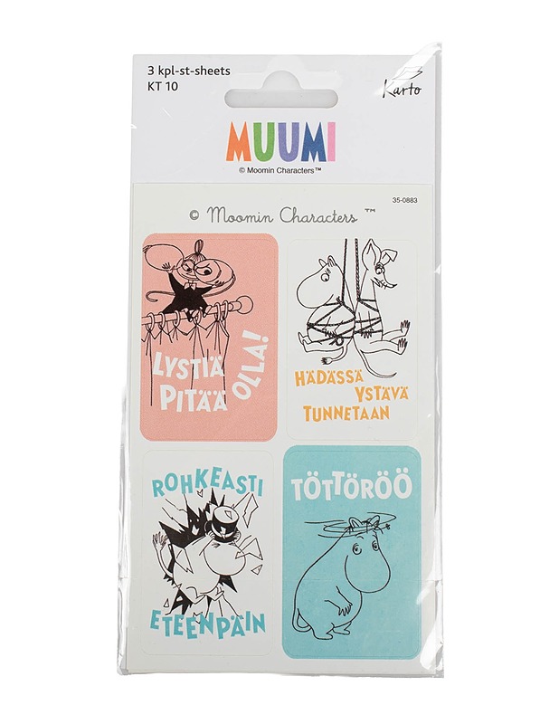 KARTO Muumi tarra-arkki, 3 kpl - Askartelu - 10105509023 - 0