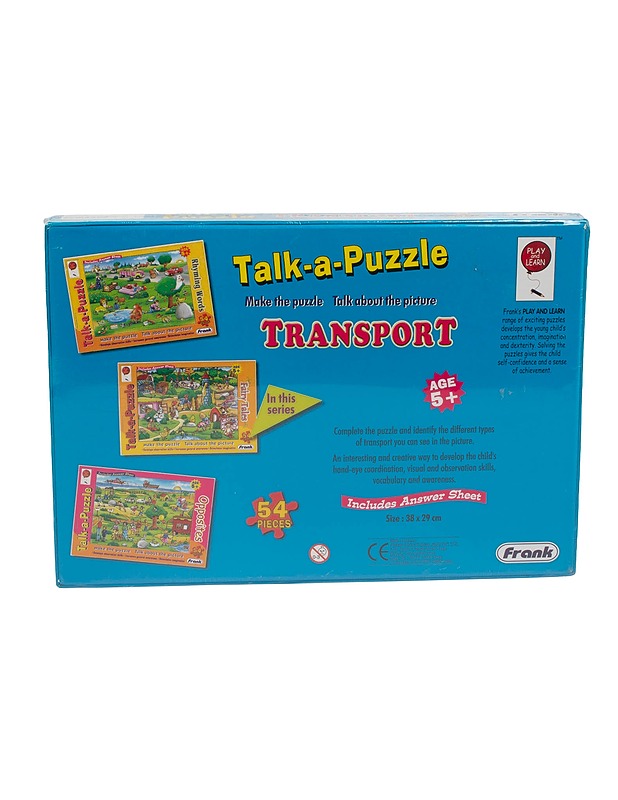 FRANK Transport palapeli, 54 palaa - Lasten palapelit - 10105509025 - 1