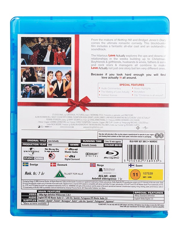 Love Actually - Blu-ray - Blu-ray-levyt - 10105509039 - 1