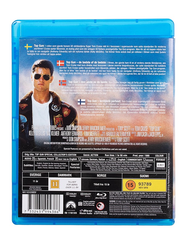 Top Gun Special Collector's Edition - Blu-ray - Blu-ray-levyt - 10105509042 - 1