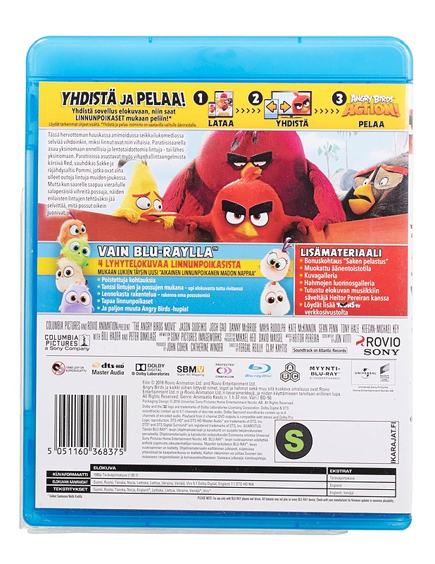 Angry Birds Movie - Blu-Ray - Blu-ray-levyt - 10105509063 - 1