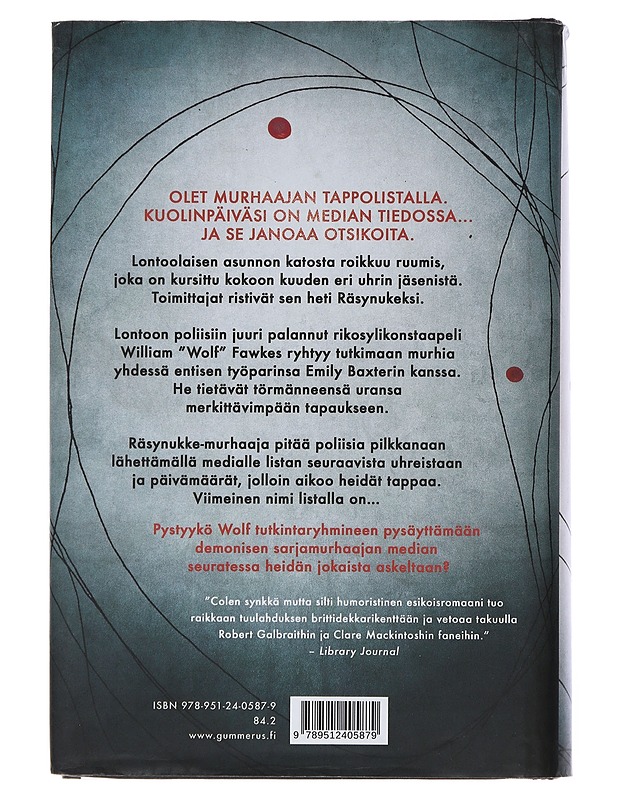 Räsynukke - Cole, Daniel - Jännitys ja dekkarit - 10105509064 - 1