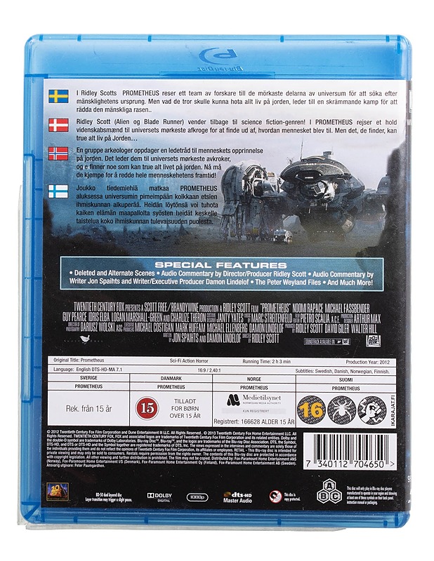 Prometheus - Blu-ray - Blu-ray-levyt - 10105509085 - 1