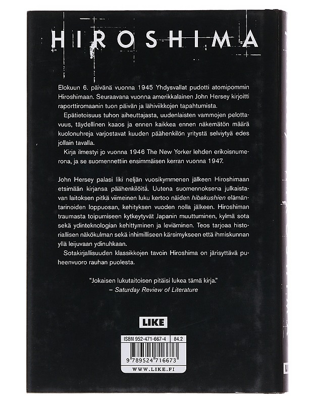 Hiroshima - Hersey, John - Elämäkerrat ja muistelmat - 10105509091 - 1