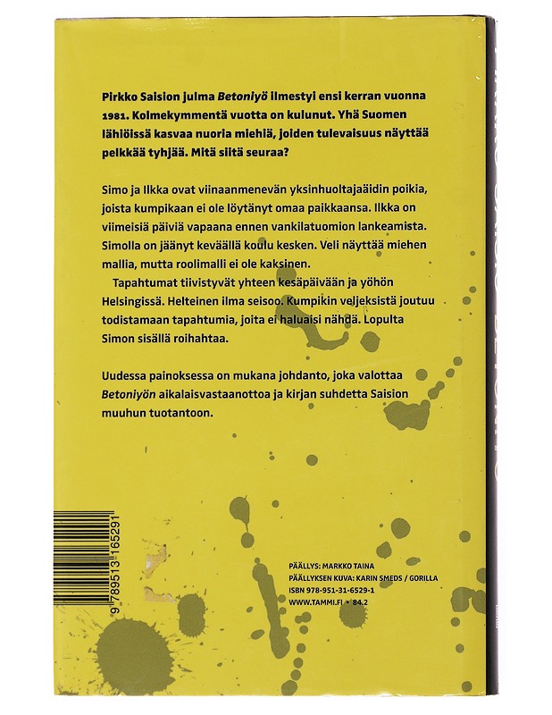 Betoniyö - Pirkko Saisio - Romaanit ja novellit - 10105509102 - 1