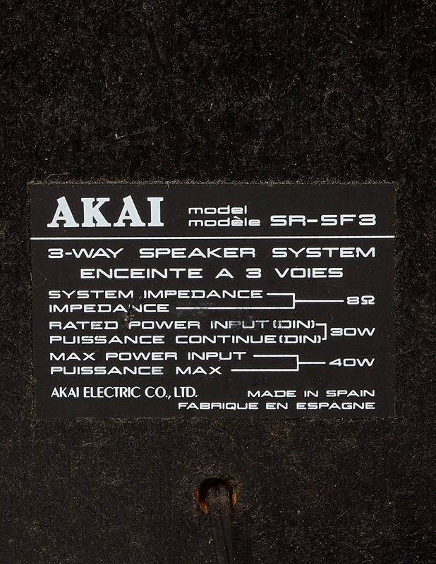 AKAI SR-SF3 -kaiutinpari  - Audio - 10105509106 - 3