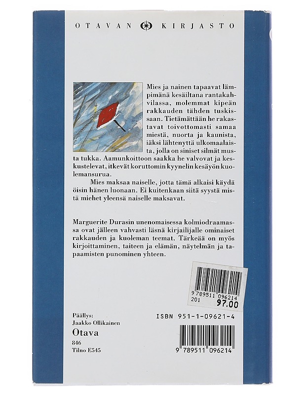 Siniset silmät, musta tukka - Duras, Marguerite - Romaanit ja novellit - 10105509107 - 1