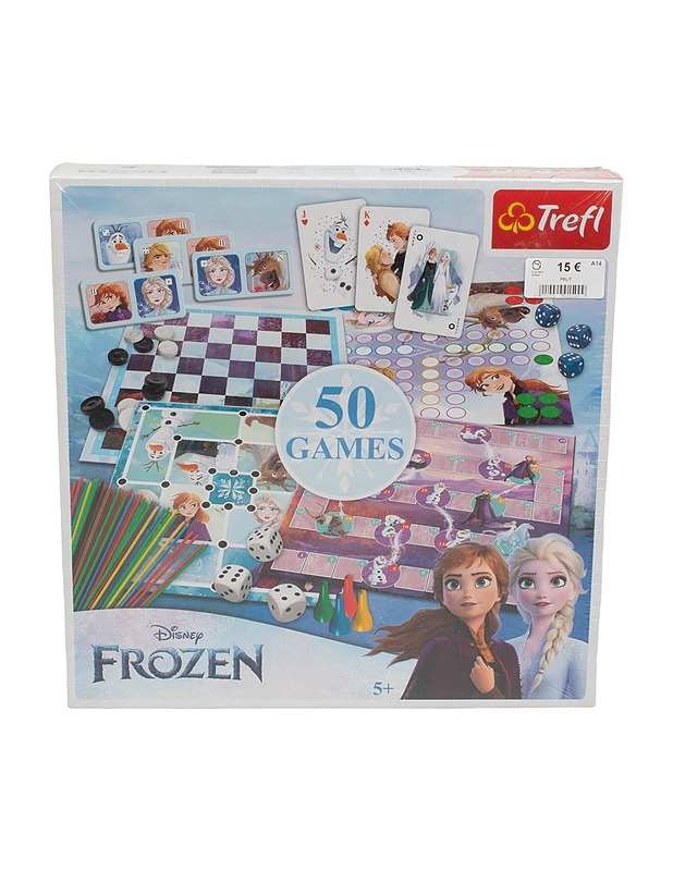 TREFL Disney Frozen,  50 Games lautapeli - Lasten pelit - 10105509112 - 0