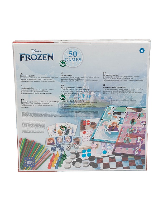 TREFL Disney Frozen,  50 Games lautapeli - Lasten pelit - 10105509112 - 1