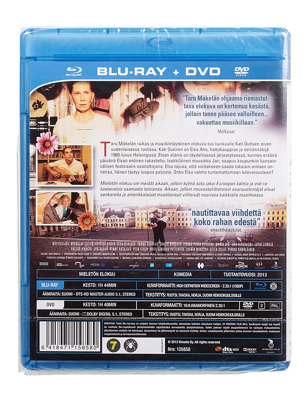 Mieletön Elokuu - Blu-ray + DVD - DVD-elokuvat - 10105509158 - 1