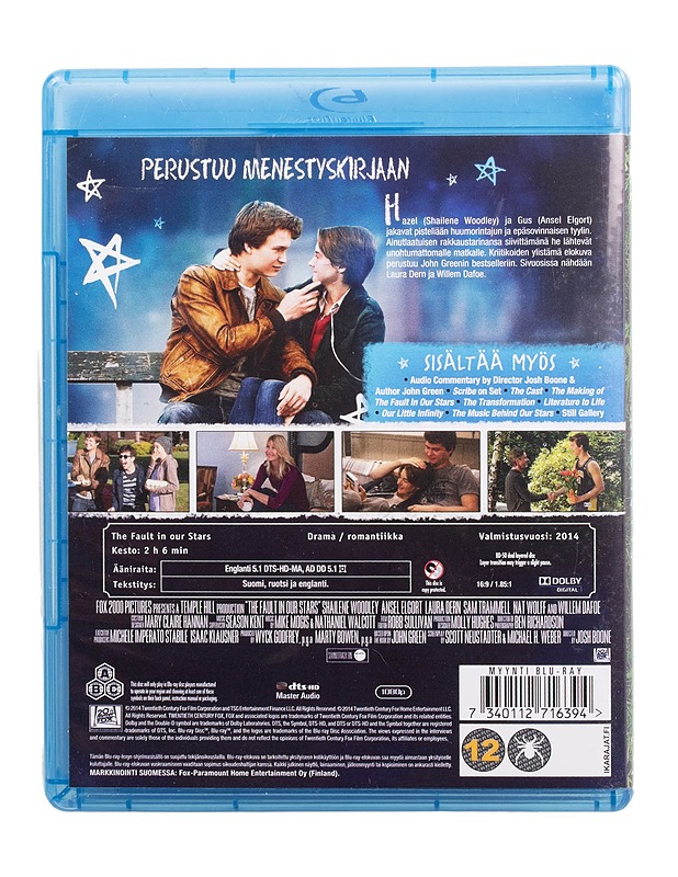 The Fault in our Stars - Blu-ray - Blu-ray-levyt - 10105509161 - 1