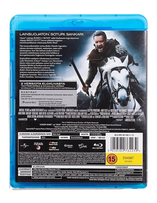 Robin Hood - Blu-ray - Blu-ray-levyt - 10105509178 - 1