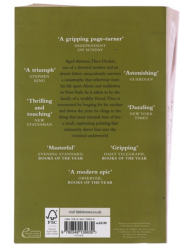 The goldfinch - Donna Tartt - Romaanit ja novellit - 10105509187 - 1