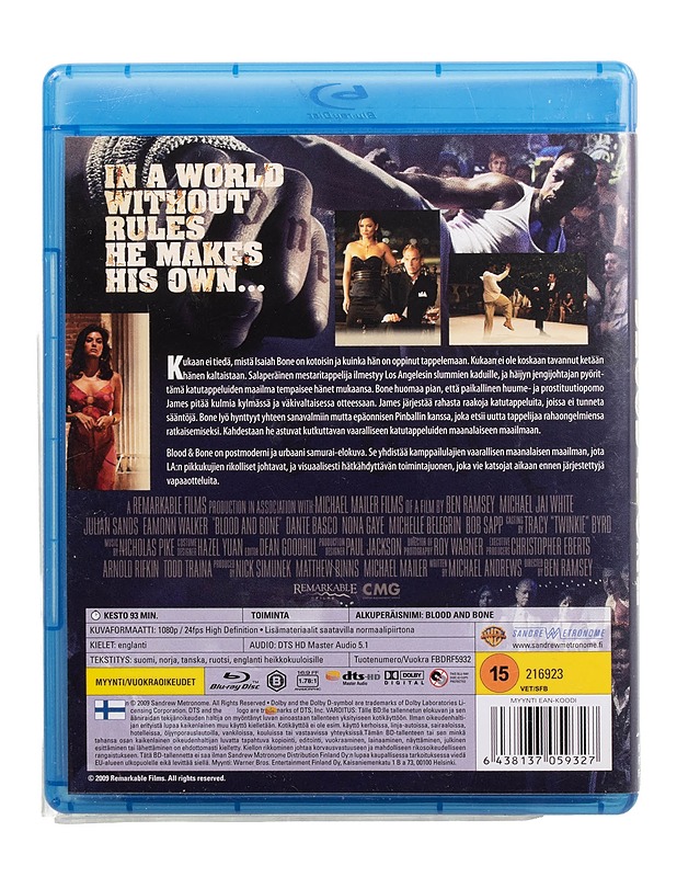 Blood and Bone - Blu-ray - Blu-ray-levyt - 10105509211 - 1