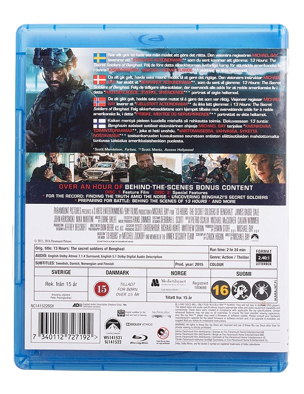 13 Hours - Blu-Ray - Blu-ray-levyt - 10105509238 - 1