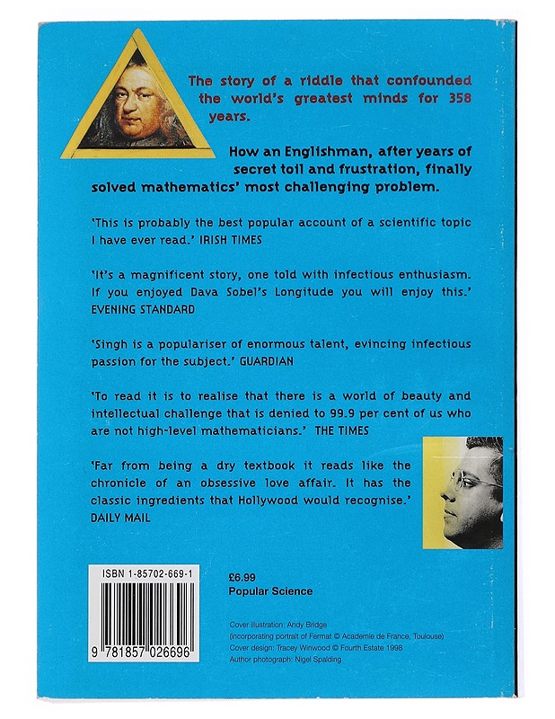 Fermat's last theorem - Simon Singh - Historiakirjat - 10105509250 - 1