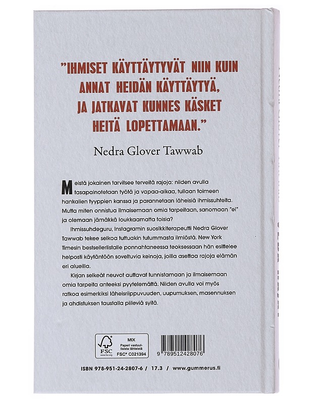 Vedä rajat ja ota oma elämä haltuusi - Tawwab, Nedra Glover - Tietokirjat ja oppaat - 10105509277 - 1