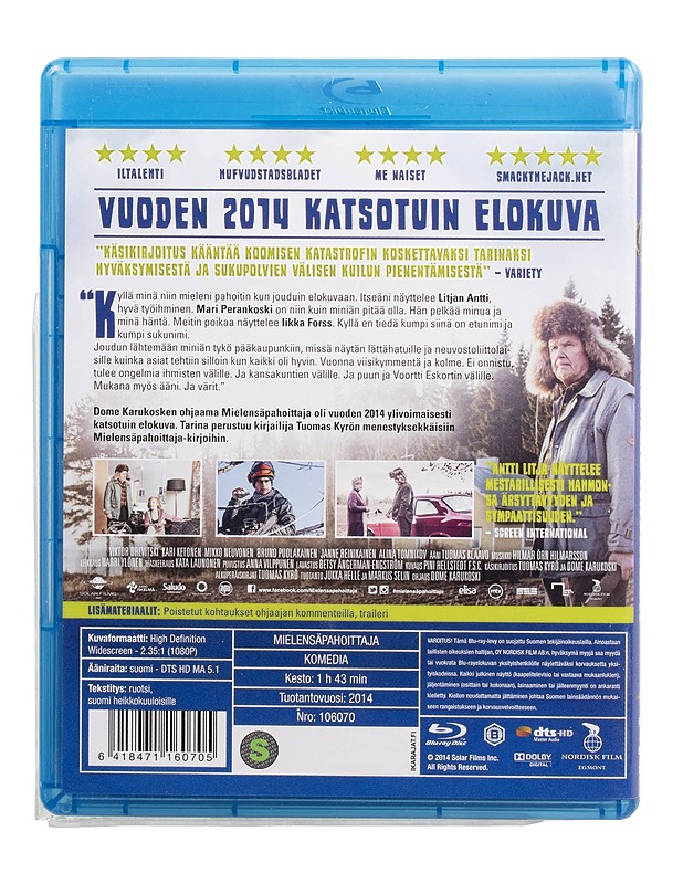Mielensäpahoittaja - Blu-ray - Blu-ray-levyt - 10105509275 - 1