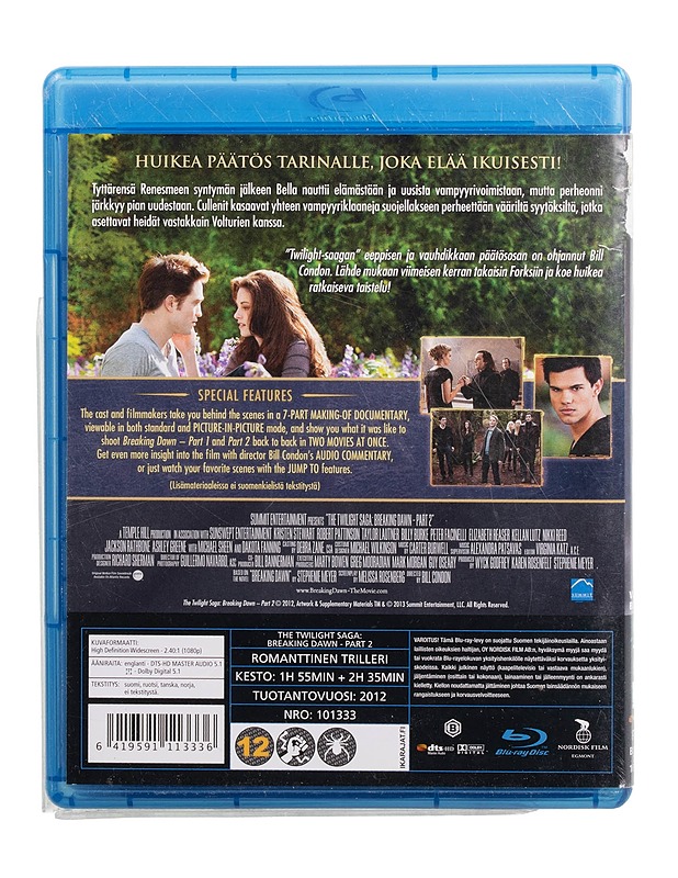 Twilight: Aamunkoi osa 2 - Blu-ray - Blu-ray-levyt - 10105509290 - 1