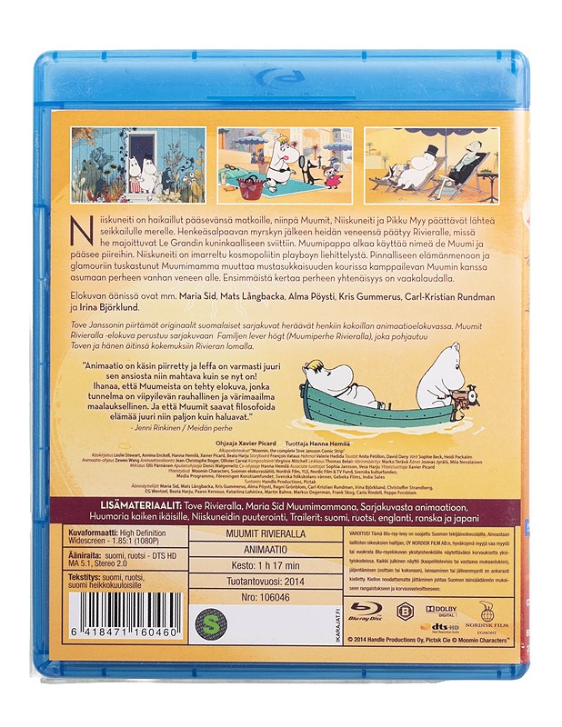 Muumit rivieralla - Blu-ray - Blu-ray-levyt - 10105509311 - 1